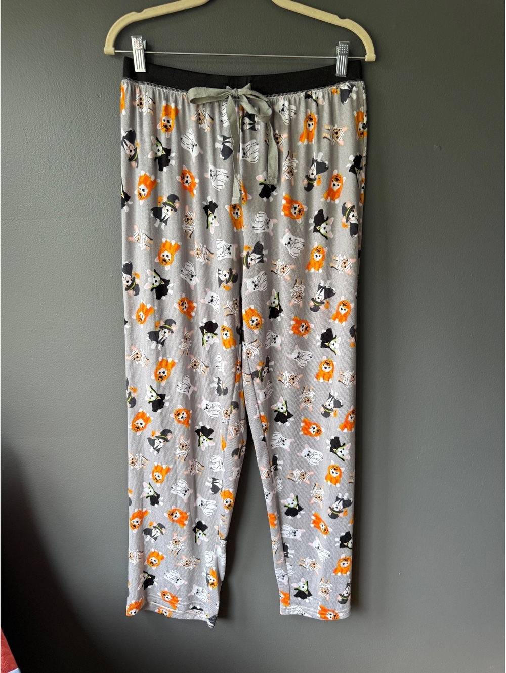 René Rofé Halloween Dog Print Pajama Pants Large